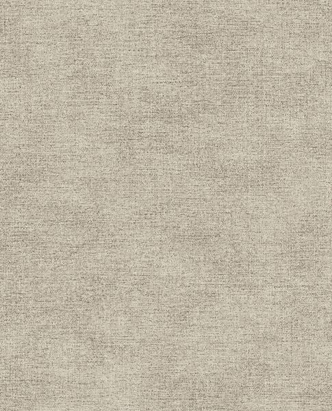 Grasscloth wallpaper by Eijffinger, flat swatch in warm stone grey with a natural woven texture