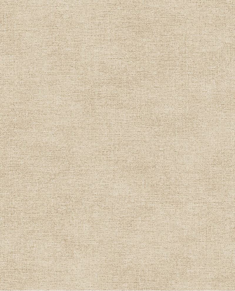 Grasscloth wallpaper by Eijffinger, flat swatch in warm sandy beige with a natural woven texture