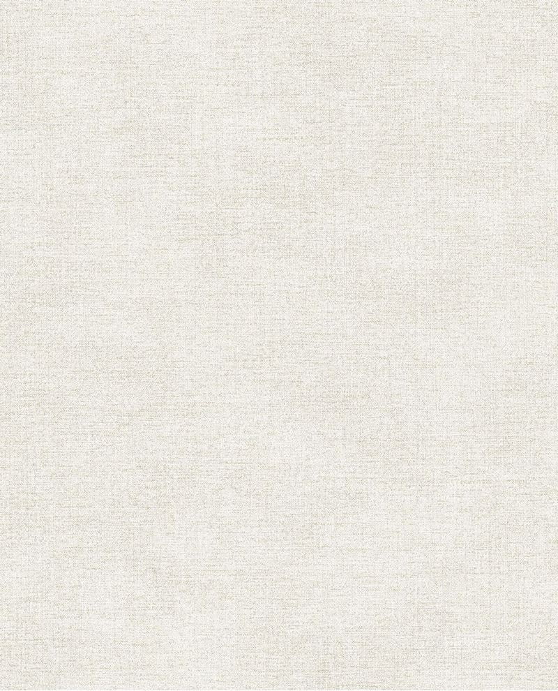 Grasscloth wallpaper by Eijffinger, flat swatch in soft off-white cream with a fine woven grasscloth texture