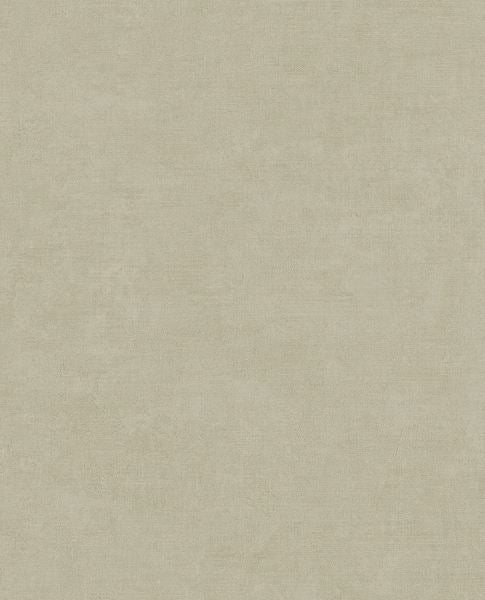 Soft Plaster II wallpaper by Eijffinger, flat swatch in muted sage-beige with a chalky plaster texture