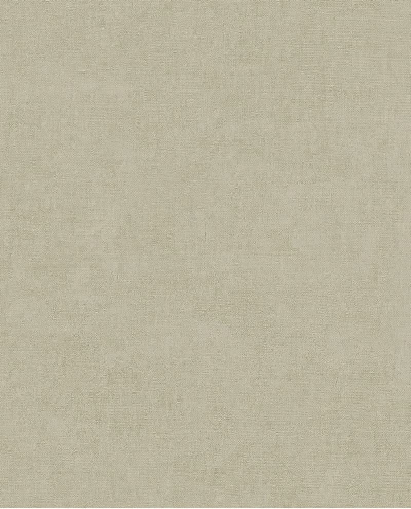 Soft Plaster II wallpaper by Eijffinger, flat swatch in muted sage-beige with a chalky plaster texture