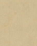 Woven Palm wallpaper by Eijffinger in warm gold, palm fronds over a woven texture, flat pattern swatch