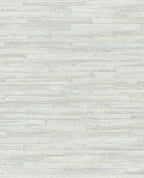 Woven Plank wallpaper by Eijffinger in pale grey, horizontal timber plank effect, flat swatch