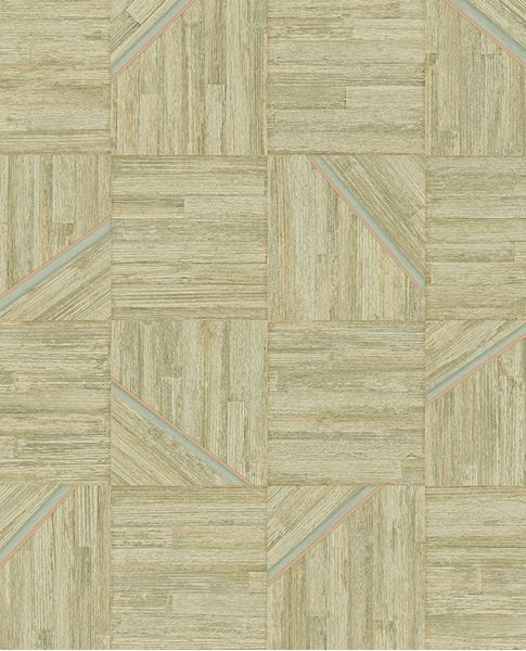 Marquetry Inlay wallpaper by Eijffinger – wood-grain panel texture design