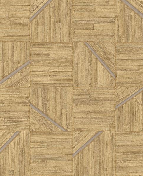 Marquetry Inlay wallpaper by Eijffinger – wood-grain panel texture design