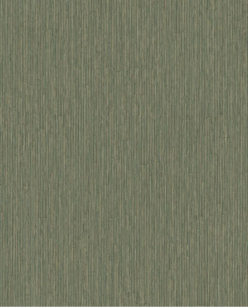 Fine Reed wallpaper by Eijffinger in sage green, vertical reed grasscloth texture, flat pattern swatch
