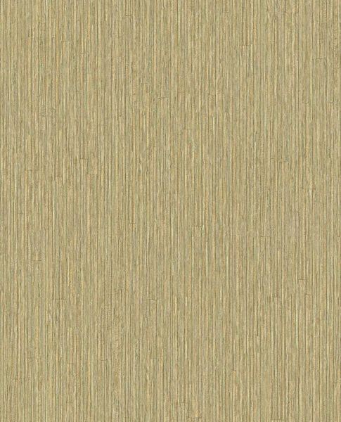 Fine Reed wallpaper by Eijffinger in soft olive khaki, fine vertical reed texture, flat swatch