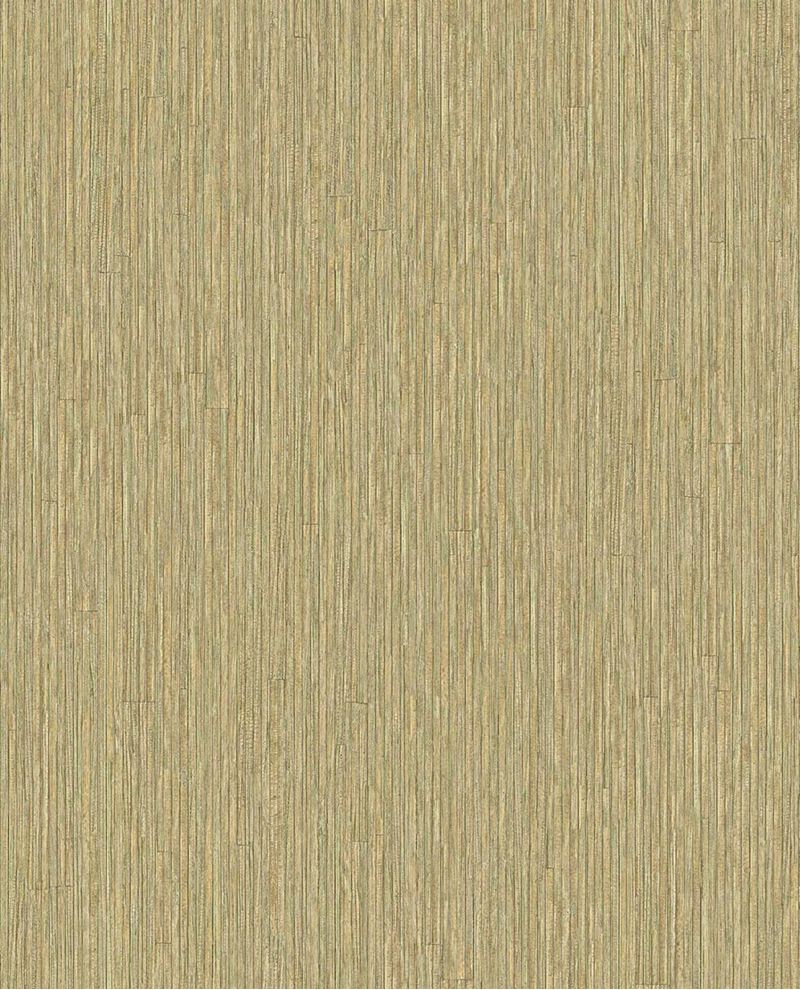 Fine Reed wallpaper by Eijffinger in soft olive khaki, fine vertical reed texture, flat swatch