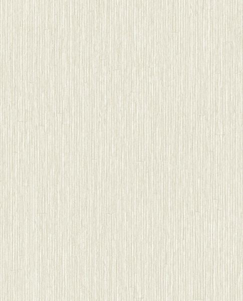 Fine Reed wallpaper by Eijffinger in ivory cream, subtle vertical reed grasscloth texture, flat swatch