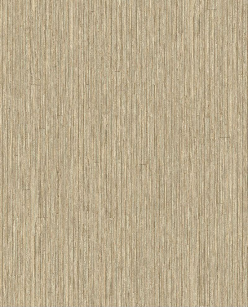 Fine Reed wallpaper by Eijffinger in warm taupe, fine vertical reed texture, flat pattern swatch