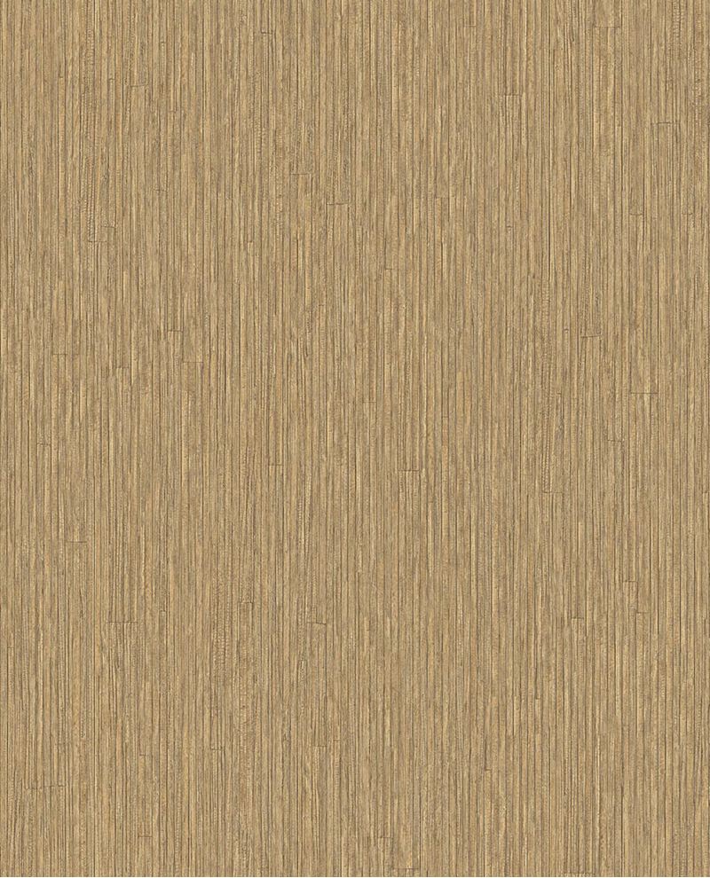 Fine Reed wallpaper by Eijffinger in golden tan, vertical reed texture, flat pattern swatch