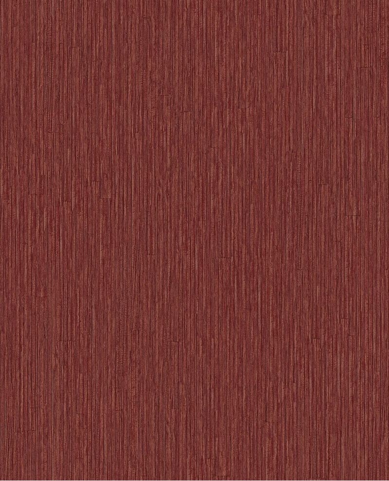 Raw Silk wallpaper by Eijffinger, flat swatch in deep ruby red with fine vertical silk-like texture