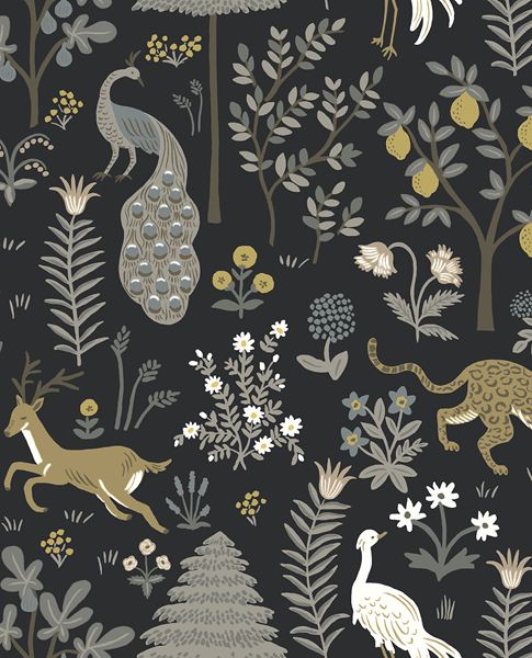 Woodland Menagerie wallpaper by Eijffinger – whimsical animal forest design