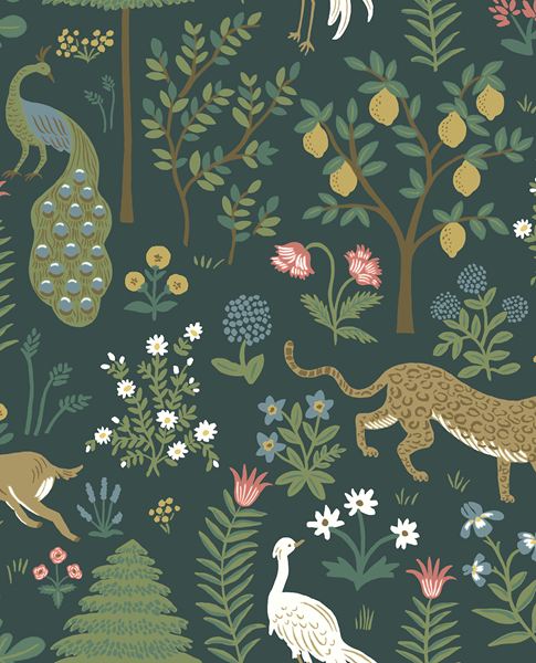 Woodland Menagerie wallpaper by Eijffinger – whimsical animal forest design