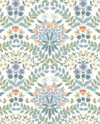 Tapestry Bloom wallpaper by Eijffinger – symmetrical floral damask design