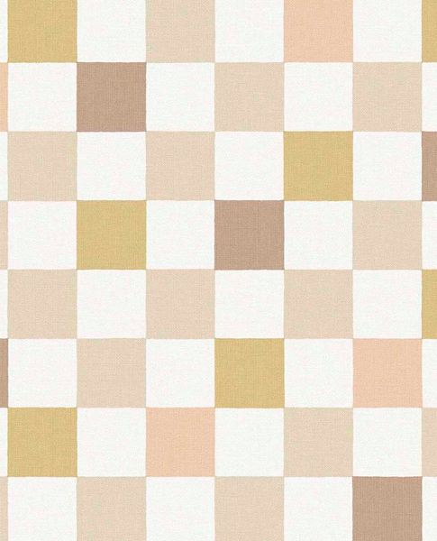Patchwork Check wallpaper by Eijffinger – soft painted check design
