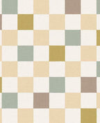 Patchwork Check wallpaper by Eijffinger – soft painted check design