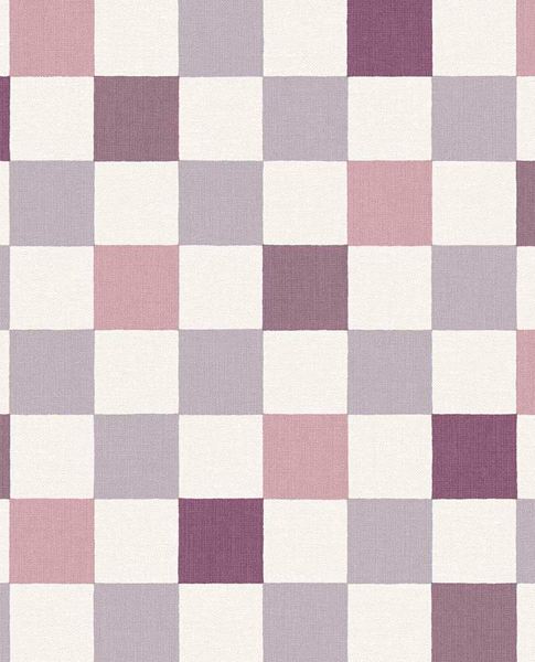 Patchwork Check wallpaper by Eijffinger – soft painted check design