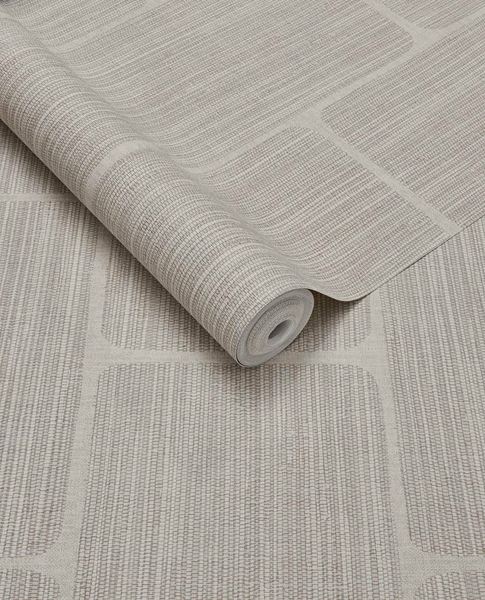 Woven Grid wallpaper by Eijffinger – woven grasscloth block-grid design