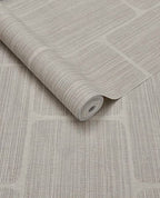 Woven Grid wallpaper by Eijffinger – woven grasscloth block-grid design