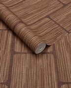 Woven Grid wallpaper by Eijffinger – woven grasscloth block-grid design