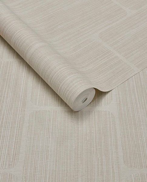 Woven Grid wallpaper by Eijffinger – woven grasscloth block-grid design