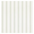 Gustav Stripe wallpaper by Sandberg, flat swatch of pale sage green and white pinstripes with dotted detail
