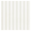 Gustav Stripe wallpaper by Sandberg, flat swatch of soft beige and white pinstripes with dotted detail