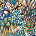 Avicennia wallpaper by Casamance in Noir/Topaze