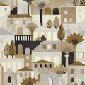 Monterosso wallpaper by Casamance in Sable/Mordore - metallic design