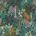 Belize wallpaper by Casamance in Vert Petrole/Celadon