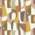 Assemblage wallpaper by Casamance in Blanc/Multico