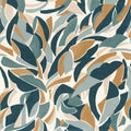 Collage wallpaper by Casamance in Blanc/Marine