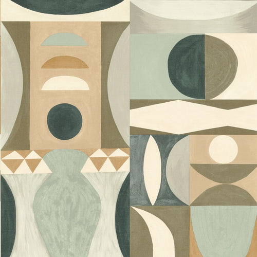 Auguste wallpaper by Casamance in Cyprès