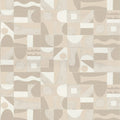 Gourna wallpaper by Casamance in Travertin/Nacré - metallic design