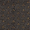 Méroé wallpaper by Casamance in Noir/Mordoré - metallic design