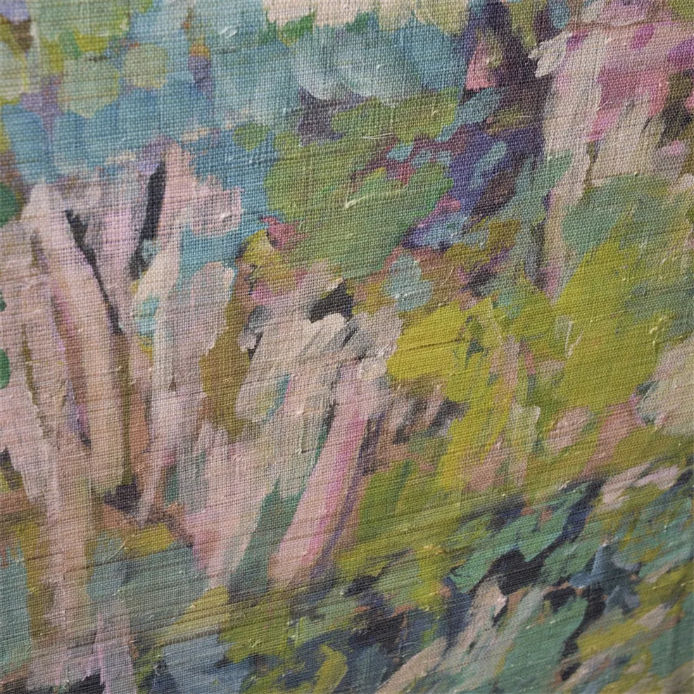 Foret Impressionniste - Celadon - Wallpaper Trader