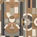 Vitrail wallpaper by Casamance in Mordoré/Anthracite - metallic design
