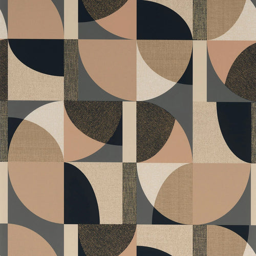 Barillet wallpaper by Casamance in Anthracite/Nude