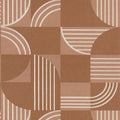 Années 30 wallpaper by Casamance in Terracotta - metallic design
