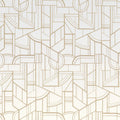 Cinétique wallpaper by Casamance in Blanc/Doré - metallic design