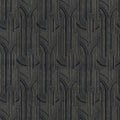 Porte dorée wallpaper by Casamance in Noir/Doré - metallic design