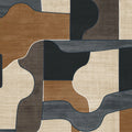 Modernismo wallpaper by Casamance in Anthracite/Marine
