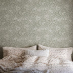 Malin in Sage Green - Wallpaper Trader