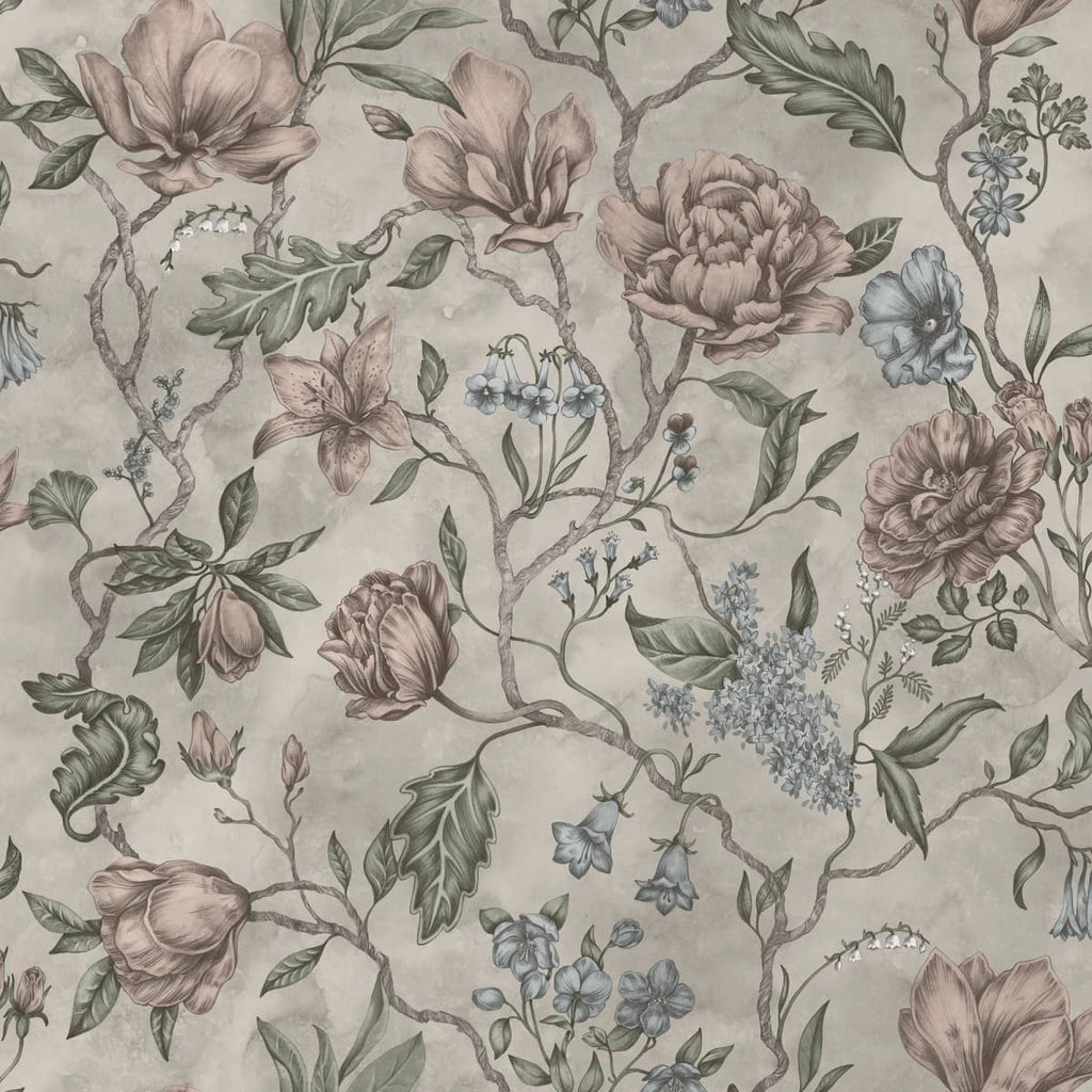 Linda Clay wallpaper by Sandberg – floral design