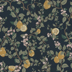 Kvitten Midnight Blue wallpaper by Sandberg – floral design