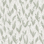 Liljekonvalj Spring Green wallpaper by Sandberg – floral design