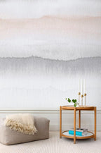 Gryning wallpaper by Sandberg in Gray, styled on an interior wall
