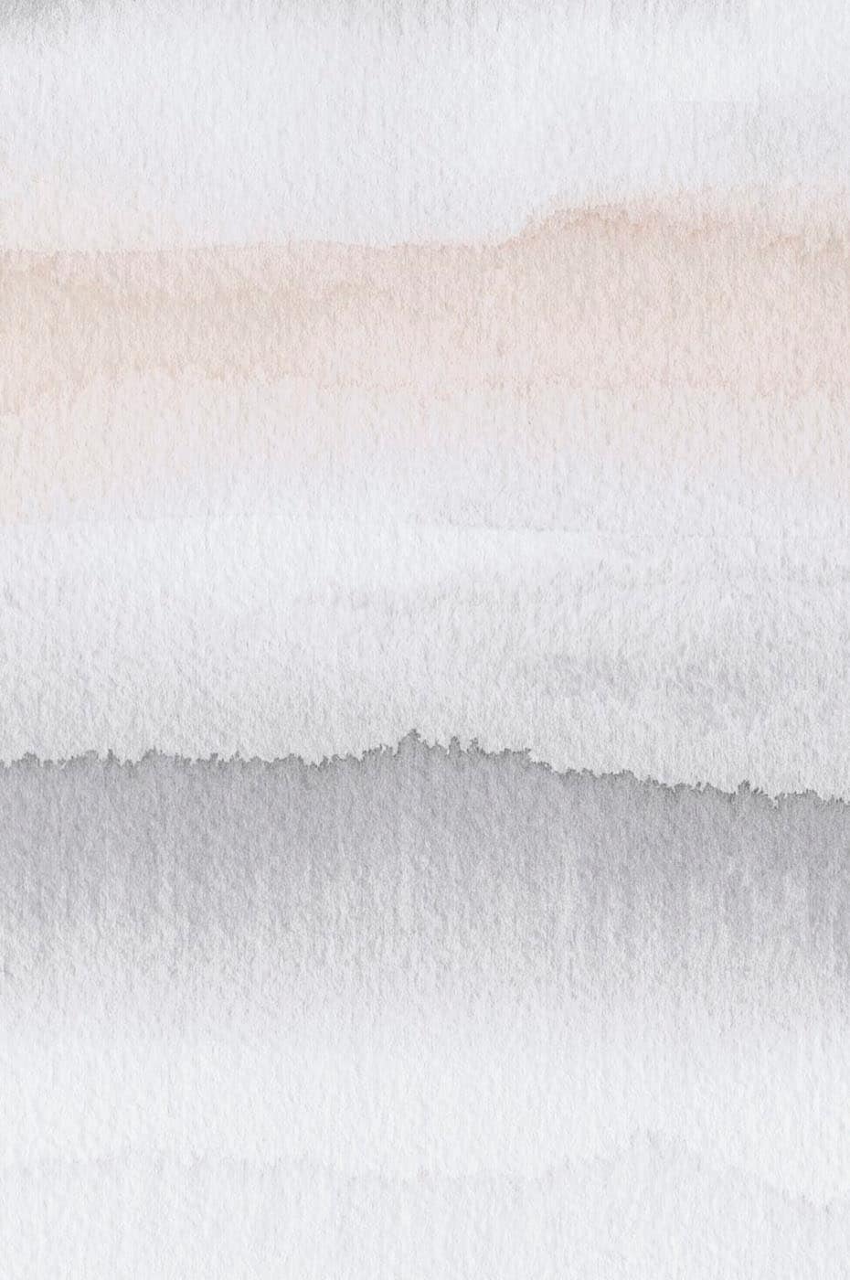 Gryning Dawn wall mural by Sandberg, soft watercolour ombre in blush, grey and white, flat swatch detail