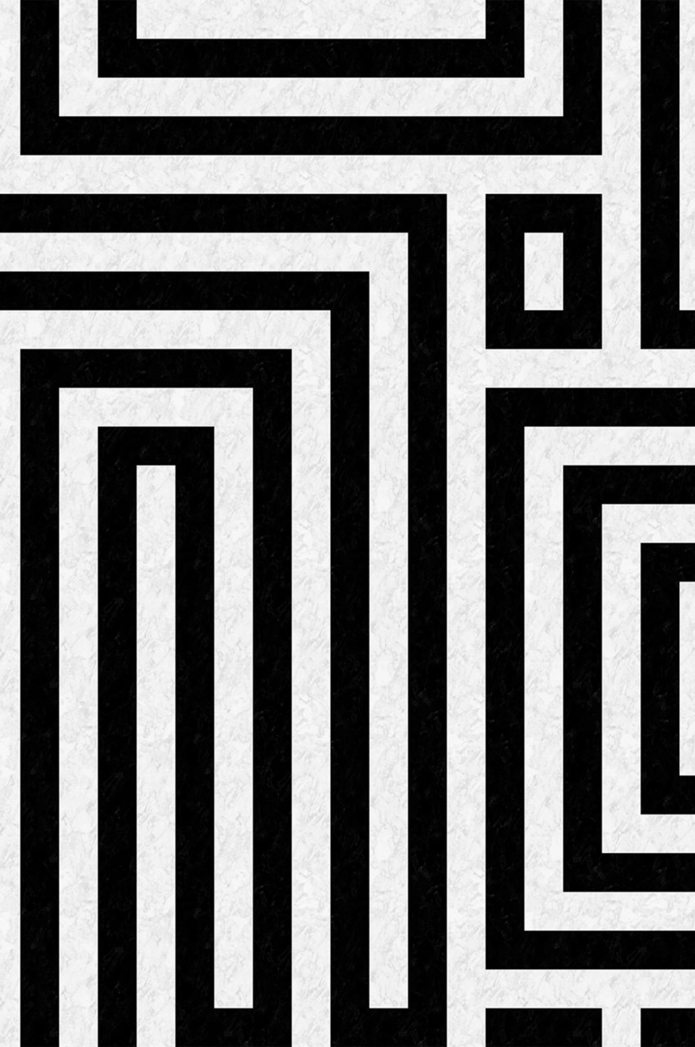Osterbro wall mural by Sandberg – geometric design, Black